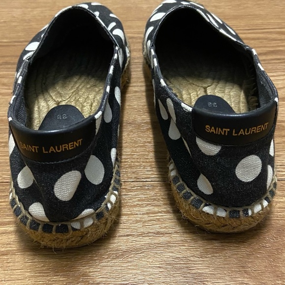 SAINT LAURENT polka dot Espadrille Flat - Picture 4 of 16